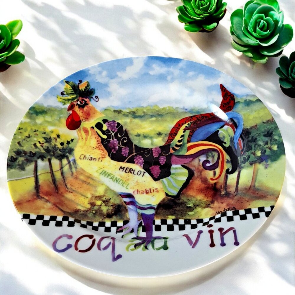 “Poultry In Motion” Collectibles Plate- Coq au Vin